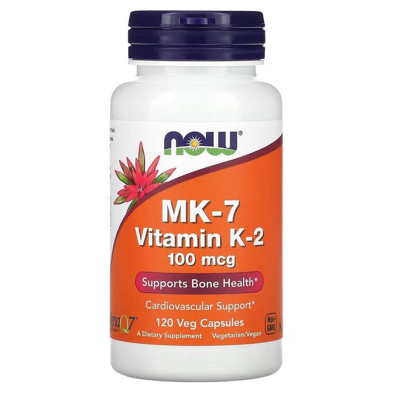 NOW Foods, MK-7 Vitamine K2 100 mcg 120 Veg Capsules