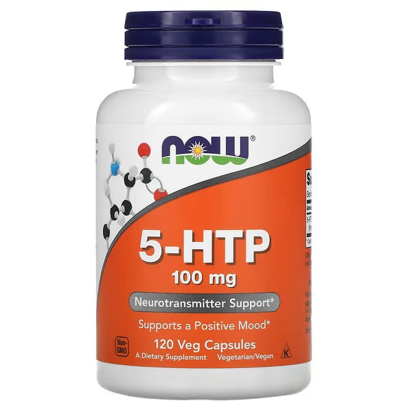 NOW FOODS 5-HTP, 100 mg, 120 Veg Capsules