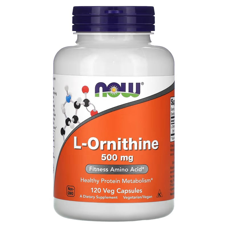 NOW Foods, L-Ornithine, 500 mg, 120 veg capsules