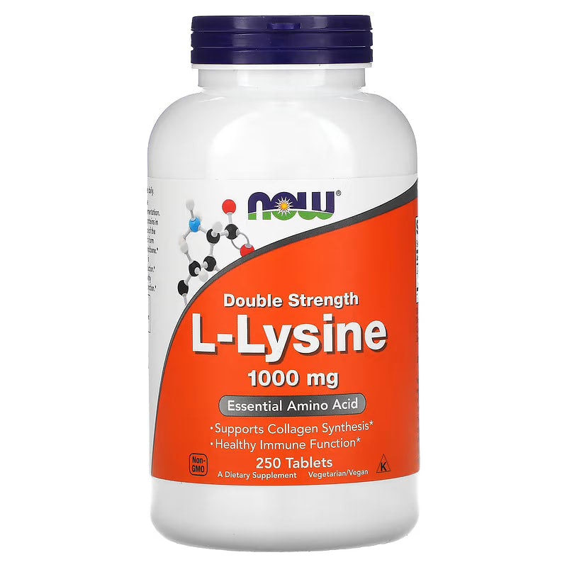 NOW Foods, L-Lysine, 1000 mg, 250 tabletten