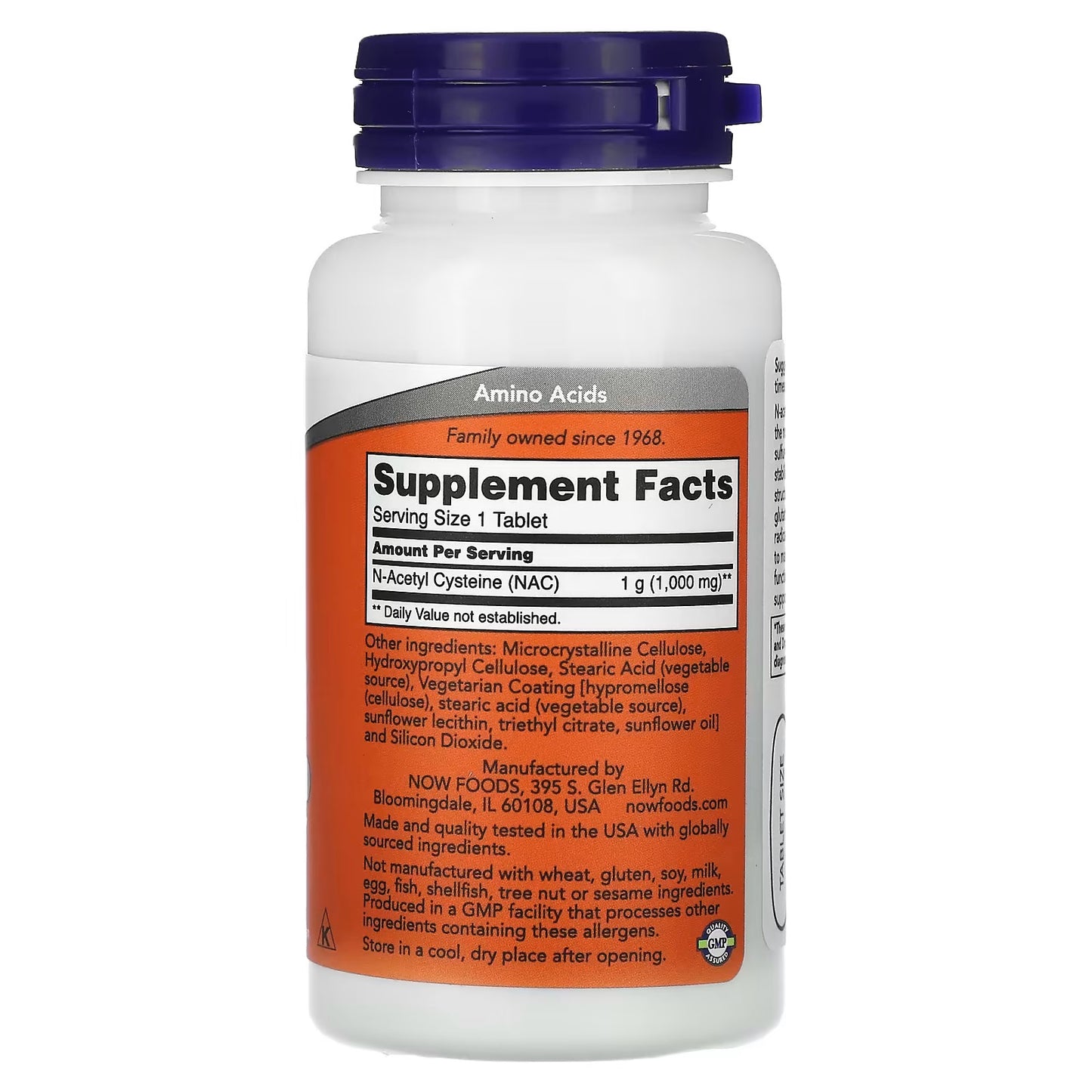 NOW Foods, NAC, 1000 mg, 60 Tabletten