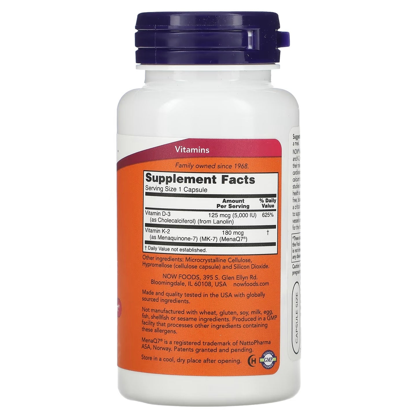 Mega D3 & MK-7, 120 Capsules