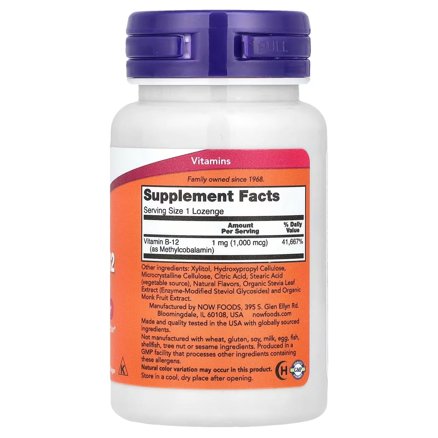 NOW Foods, Methyl B-12, 1000 mcg, 100 Zuigtabletten