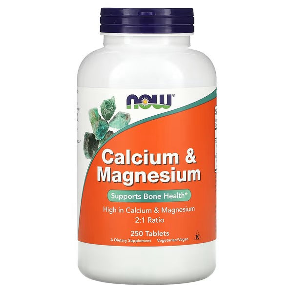 NOW Foods, Calcium & Magnesium, 250 Tabletten