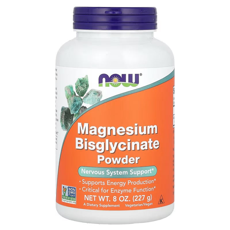 NOW Foods, Magnesium Bisglycinaat Poeder, 227 g