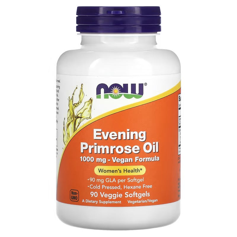 NOW Foods, Teunisbloemolie, 1.000 mg, 90 vegetarische softgels
