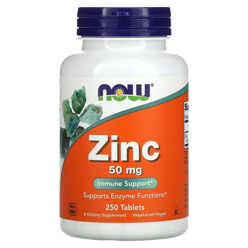 NOW Foods Zink, 50 mg, 250 Tabletten