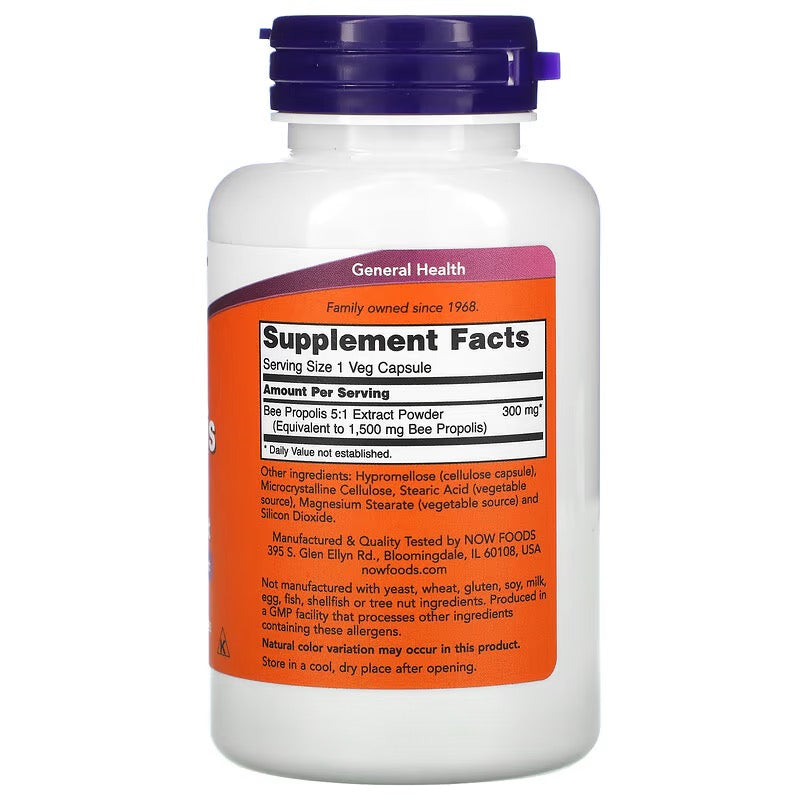 NOW Foods, Propolis 1500, 100 Capsules