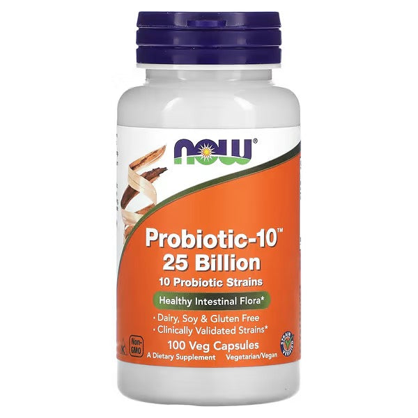 NOW Foods, Probiotic-10, 25 Miljard, 100 Veg Capsules