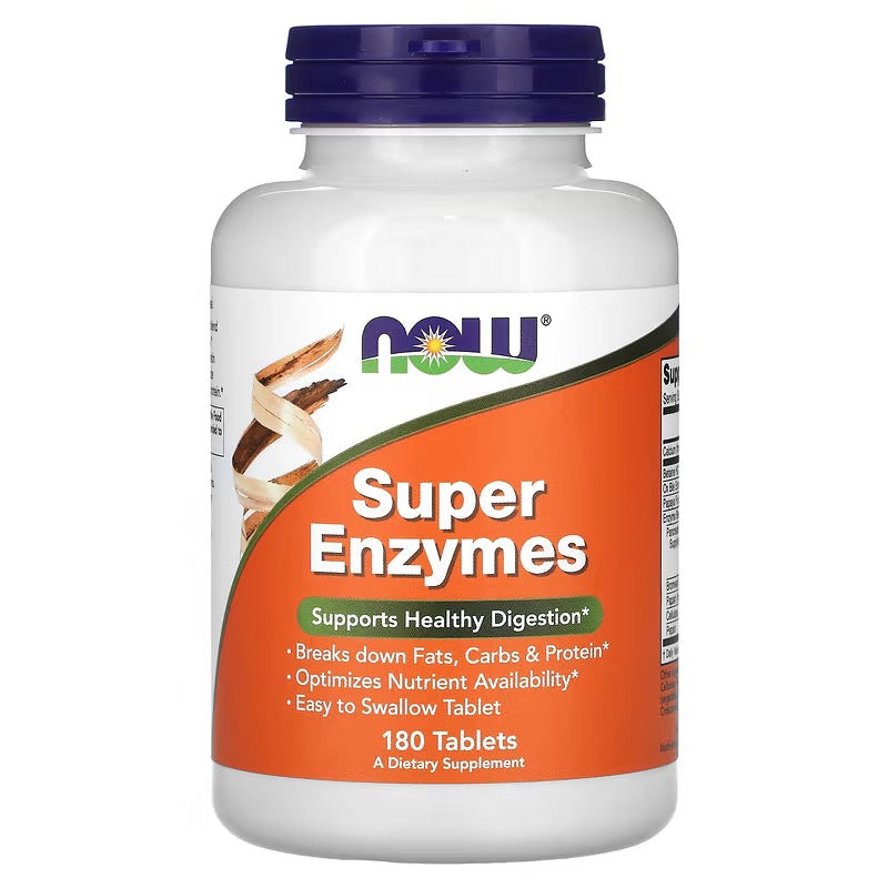NOW Foods, Super Enzymen, 180 Tabletten