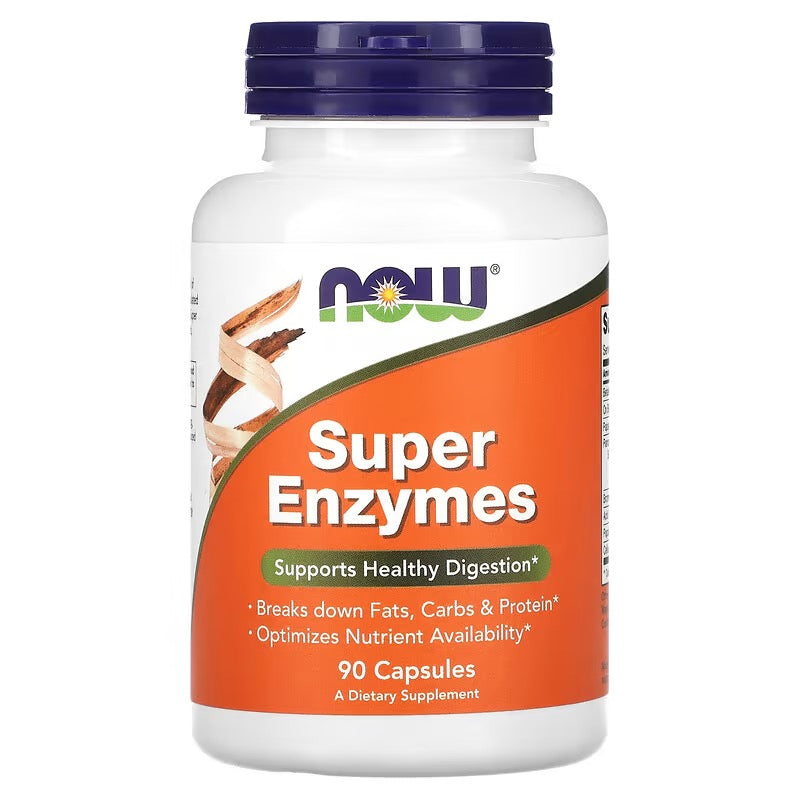 NOW Foods, Superenzymen, 90 capsules