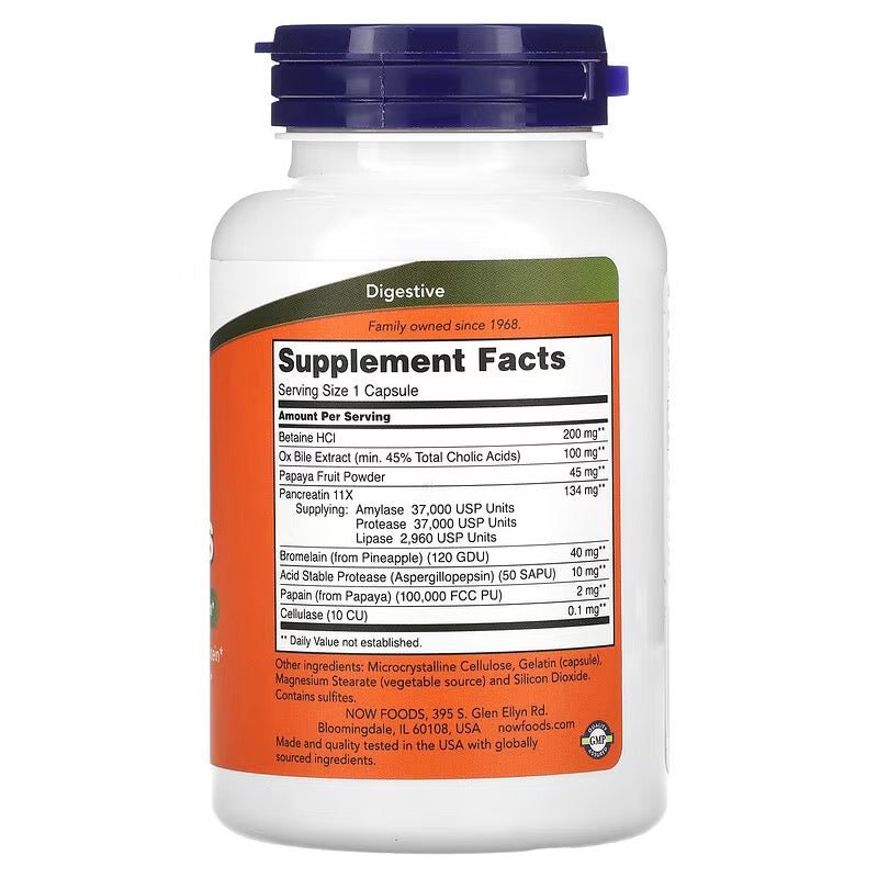 NOW Foods, Superenzymen, 90 capsules