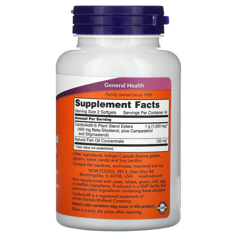 NOW Foods, Beta-Sitosterol Plantensterolen, 90 Softgels