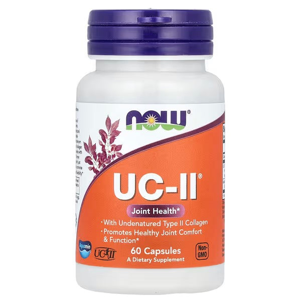 NOW Foods, UC-II Gewrichts Gezondheid met ongedenatureerd collageen type II, 60 capsules