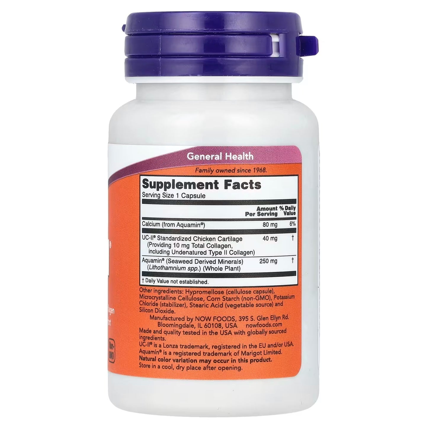 NOW Foods, UC-II Gewrichts Gezondheid met ongedenatureerd collageen type II, 60 capsules