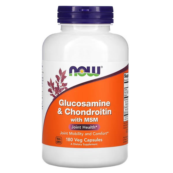 NOW Foods, Glucosamine & Chondroitin met MSM, 180 Capsules