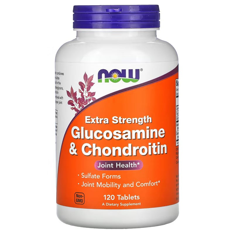 NOW Foods, Glucosamine & Chondroitine, Extra Sterk, 120 Tabletten
