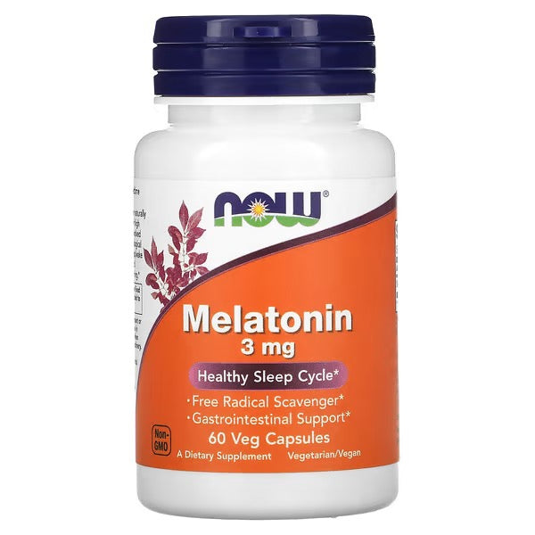 NOW Foods, Melatonine, 3 mg, 60 Veg Capsules