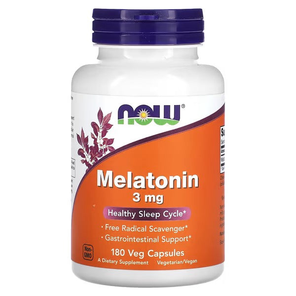 NOW Foods, Melatonine, 3 mg, 180 Veg Capsules