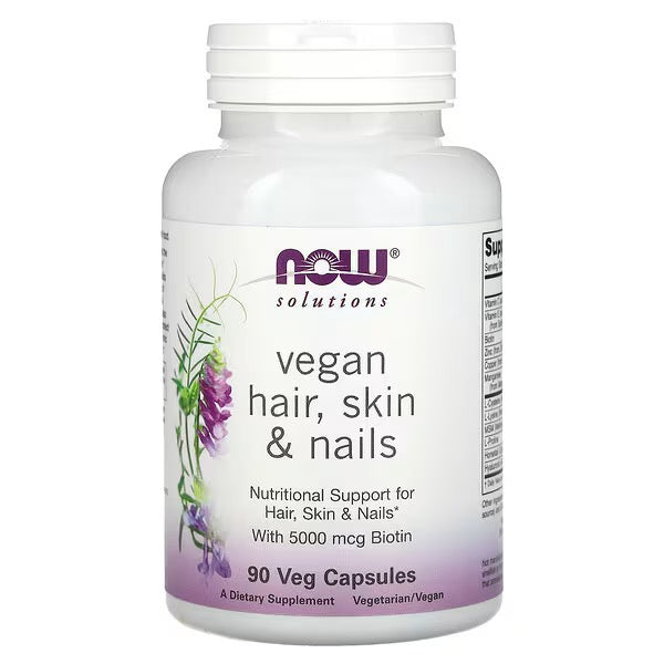 NOW Foods, Vegan Hair, Skin & Nails, 90 Veg Capsules