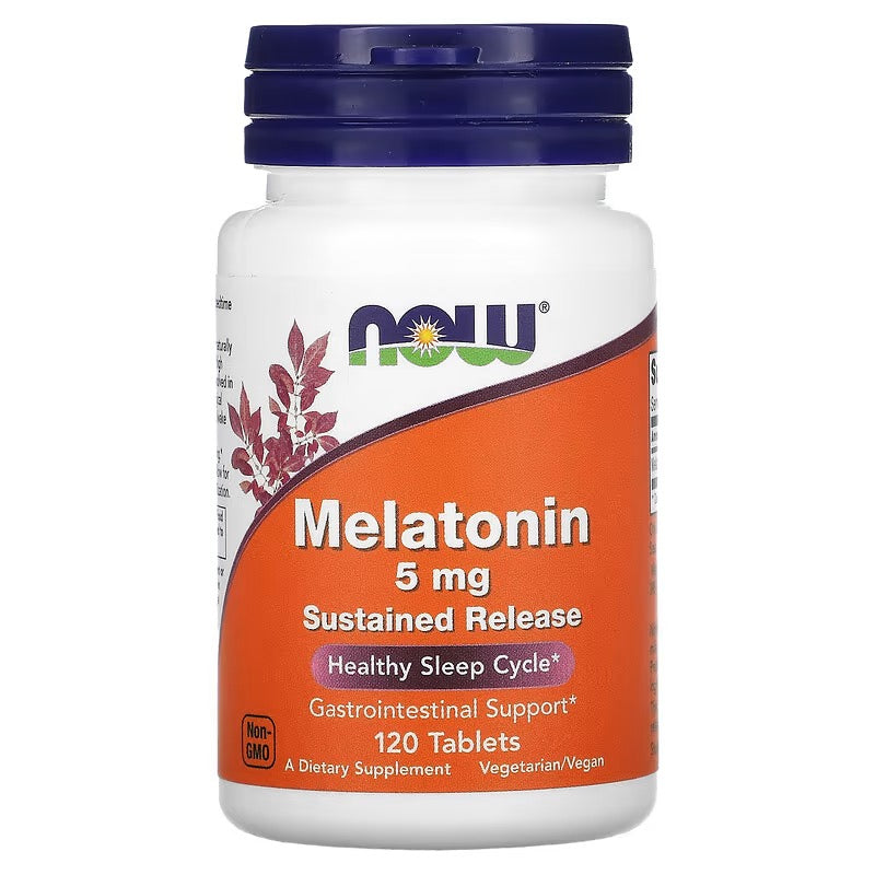 NOW Foods, Melatonine, 5 mg, 120 tabletten