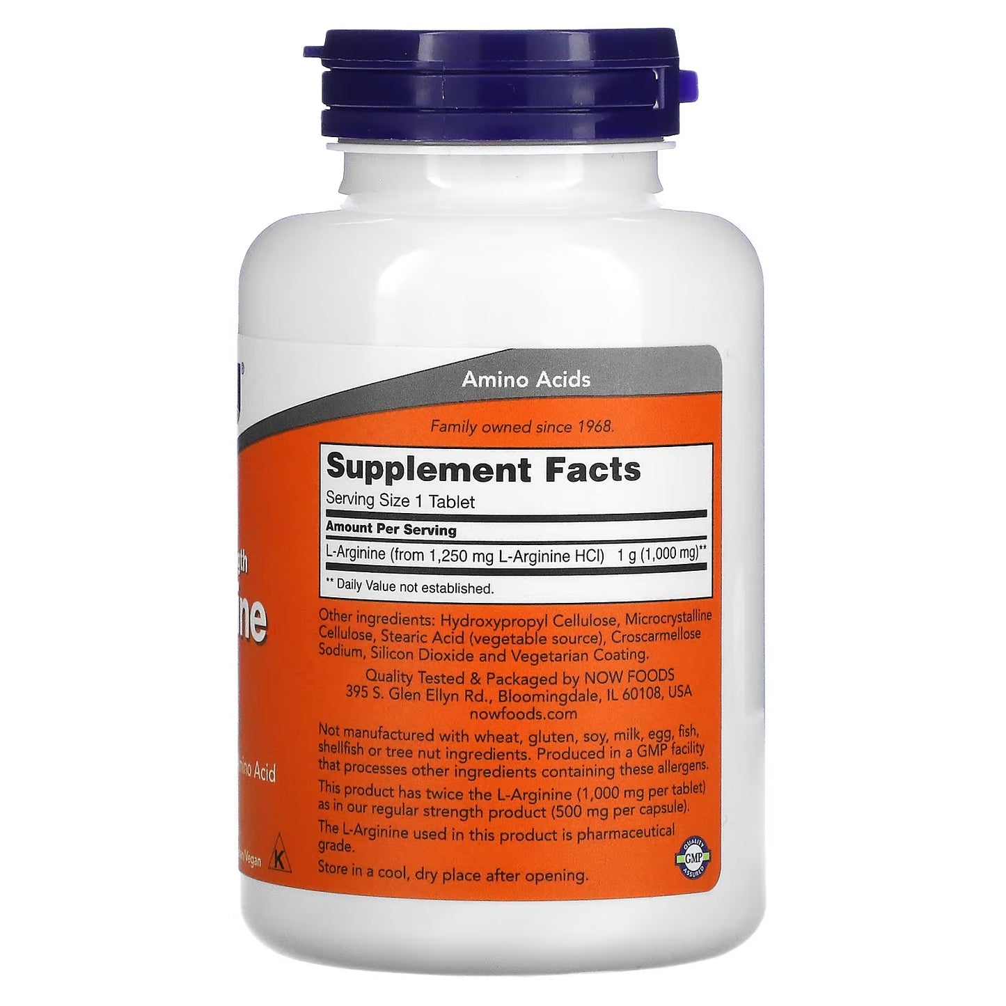 NOW Foods, Taurine, Dubbele sterkte, 1000 mg, 100 Veg Capsules