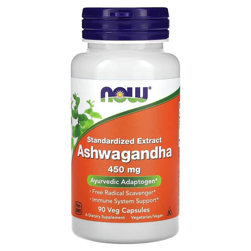 NOW Foods, Ashwagandha, 450 mg, 90 Veg Capsules