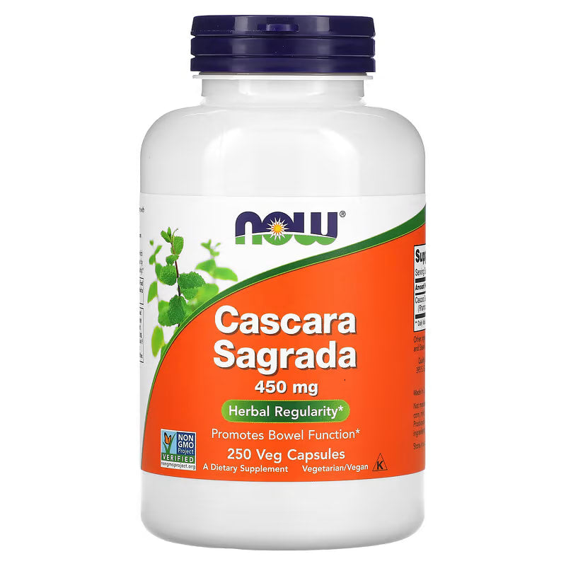 NOW foods, Cascara Sagrada, 450 mg, 250 Veg Capsules