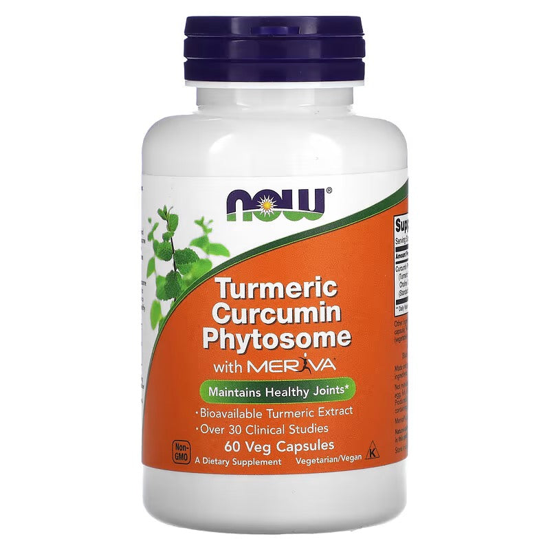 NOW Foods, Kurkuma Curcumine Fytosome Met Meriva, 60 Veg Cap