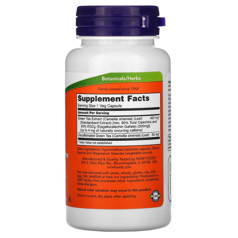 NOW Foods, EGCg, Groene Thee Extract, 400 mg, 90 Veg Capsules