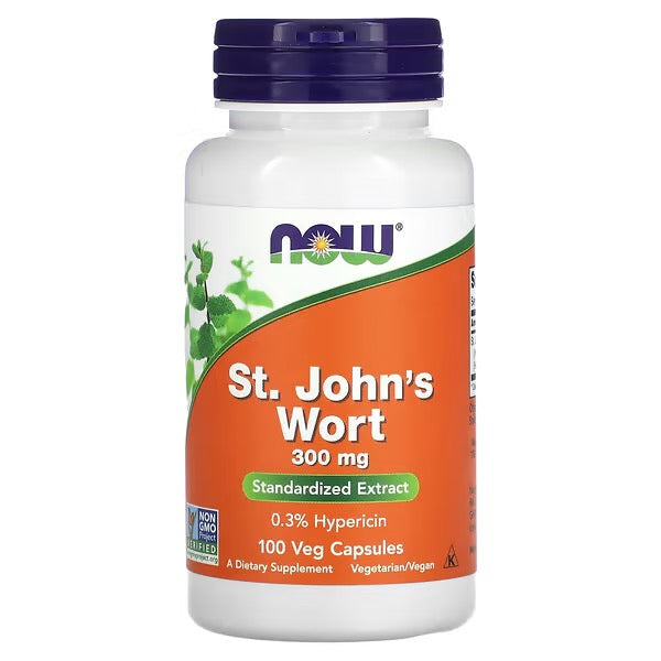 NOW Foods, St. Janskruid, 300 mg, 100 Veg Capsules