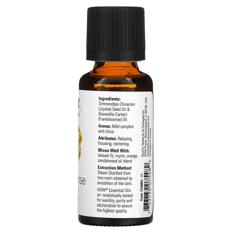 NOW Foods, Essentiële oliën, Frankinsense 20% oliemengsel, 30 ml