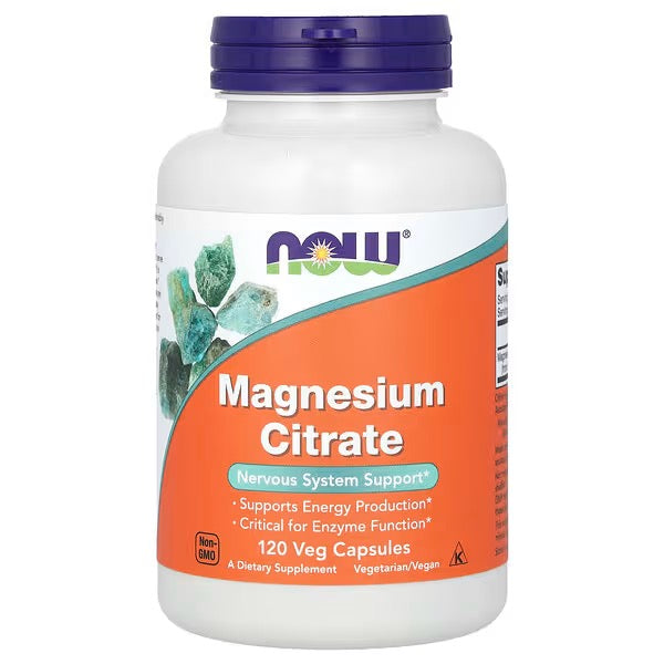 NOW Foods, Magnesium Citraat, 120 Veg Capsules