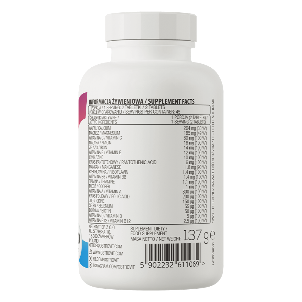 OstroVit 100% Vit&Min 90 tabletten