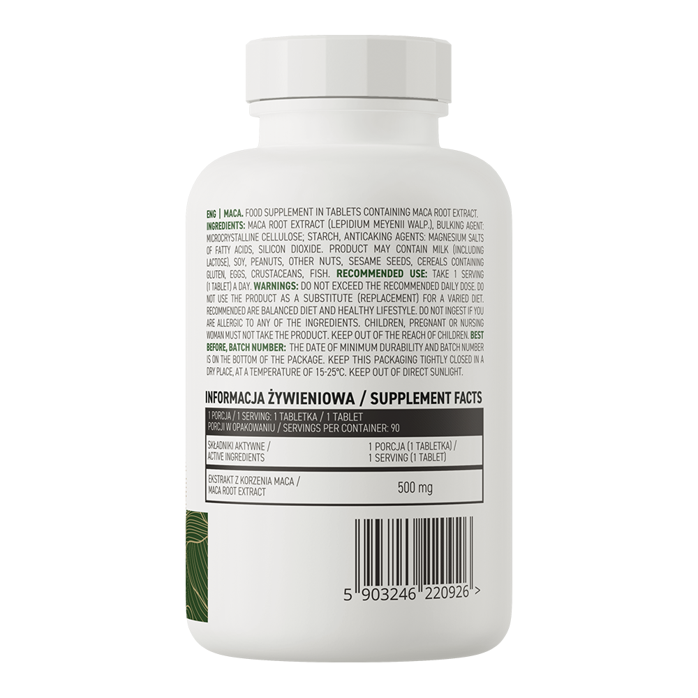 OstroVit, Maca, 90 plantaardige tabletten