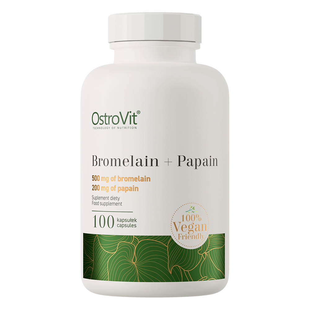 OstroVit, Bromelaïne + Papaïne, 100 plantaardige capsules