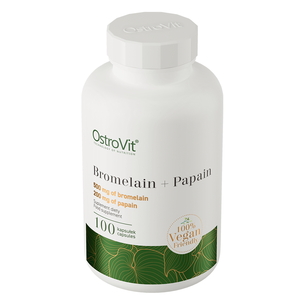 OstroVit, Bromelaïne + Papaïne, 100 plantaardige capsules