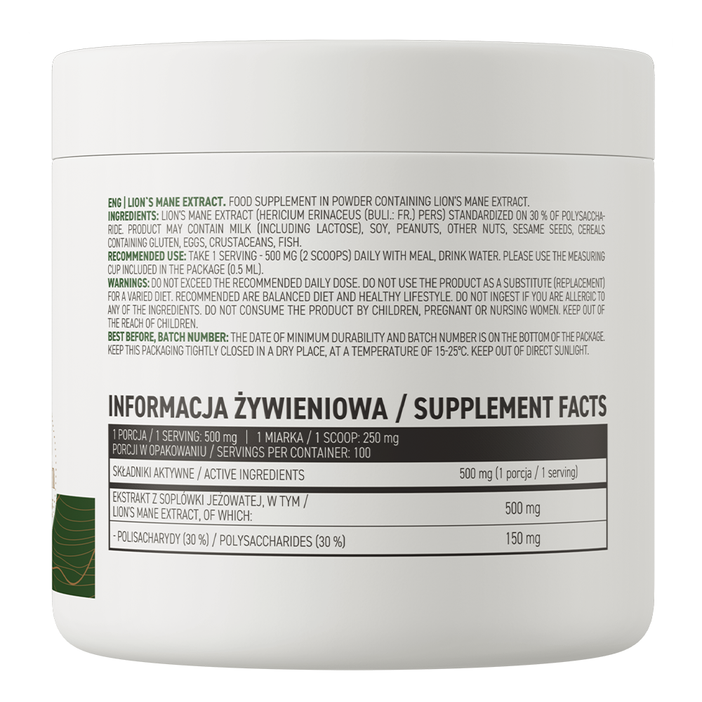 OstroVit, Lion's Mane Extract, 50 g