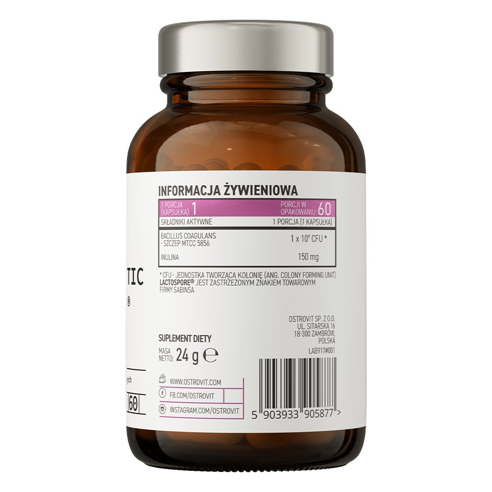 OstroVit, PRO-60 BIOTIC LactoSpore® 60 capsules