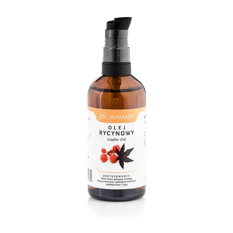 Shamasa, Castor Oil (Ricinusolie), koudgeperst 100% natuurlijk, 100ml