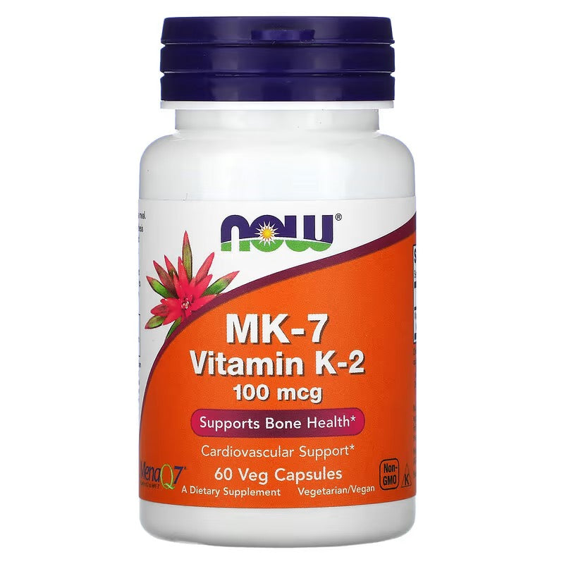 NOW Foods, MK-7 Vitamin K-2 100 mcg 60 caps
