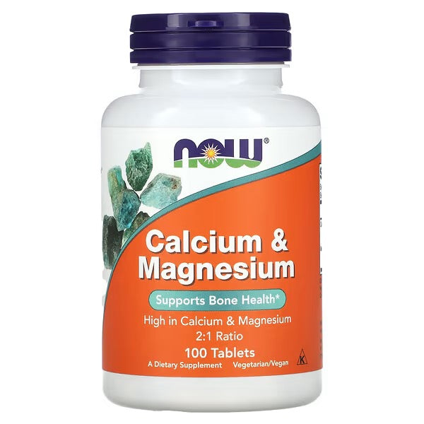 NOW Foods, Calcium & Magnesium, 100 Tabletten