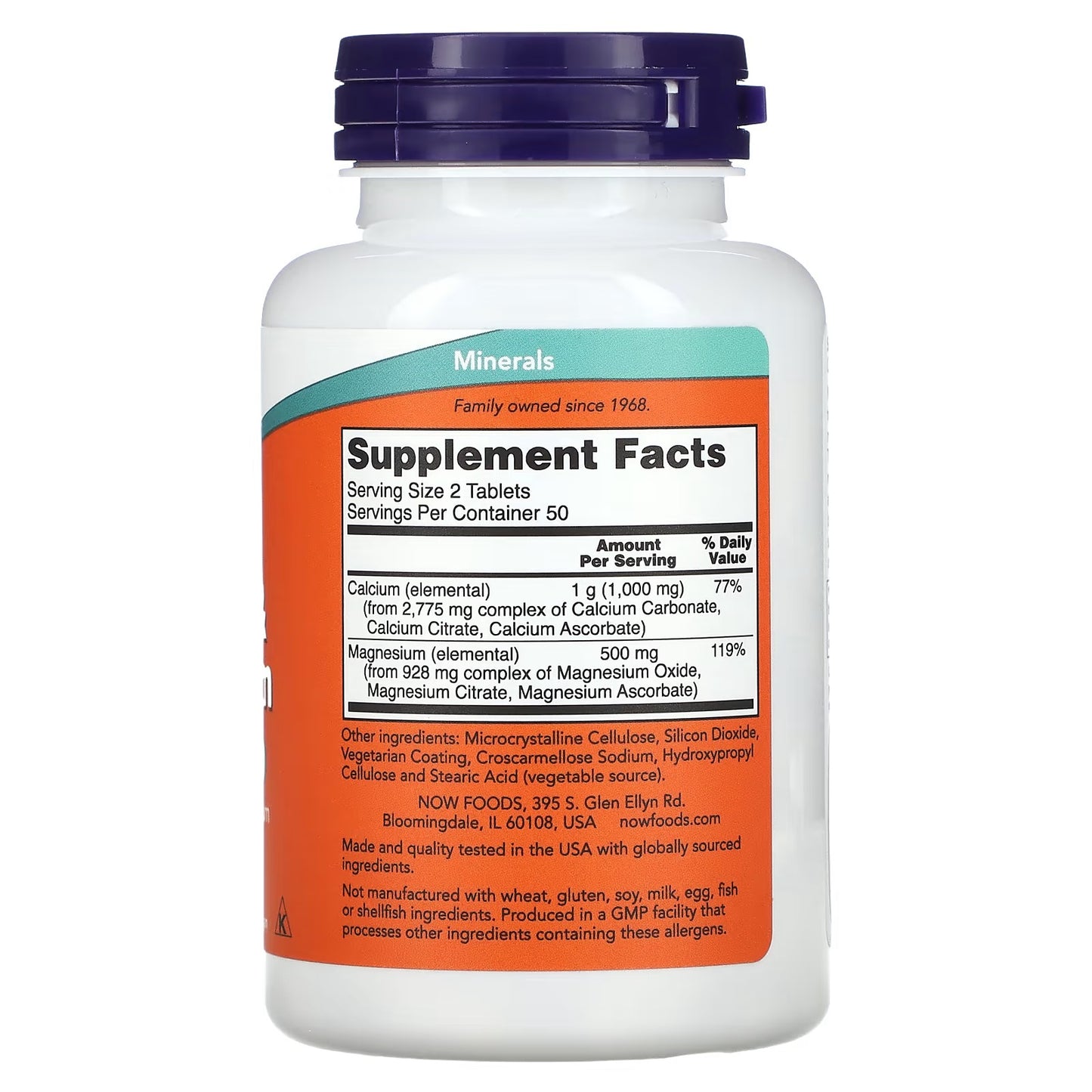 NOW Foods, Calcium & Magnesium, 100 Tabletten