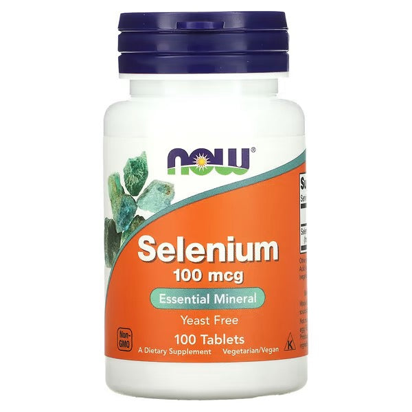 NOW Foods, Selenium, 100 mcg, 100 Tabletten