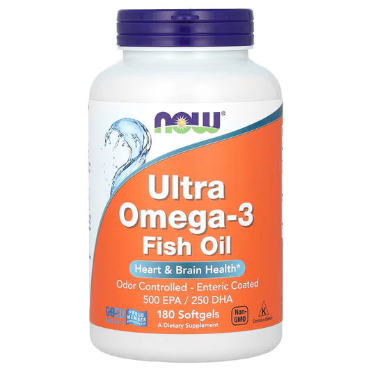 NOW Foods, Ultra Omega-3 Visolie, 180 Softgels