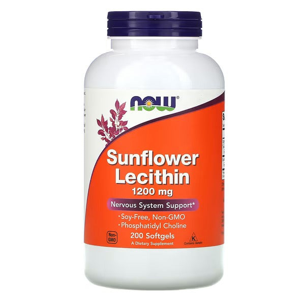 NOW Foods, Zonnebloem Lecithine, 1200 mg, 200 Softgels