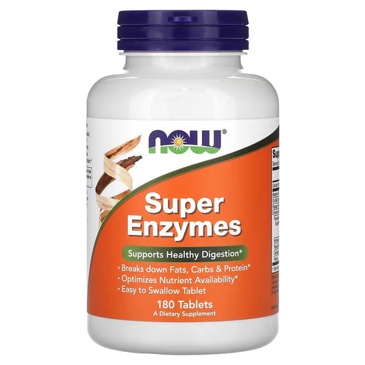 NOW Foods, Super Enzymen, 180 Tabletten