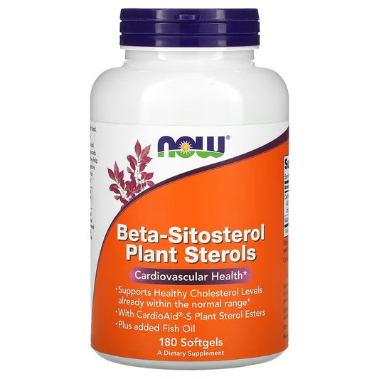 NOW Foods, Beta-Sitosterol Plantensterolen, 180 Softgels