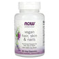 NOW Foods, Vegan Hair, Skin & Nails, 90 Veg Capsules
