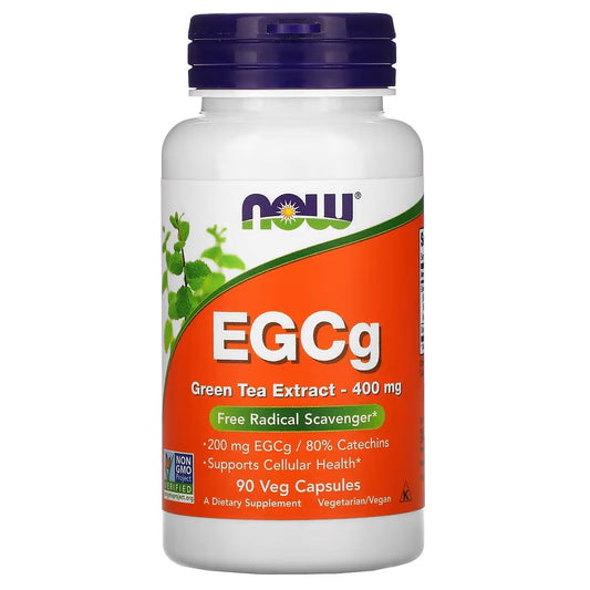 NOW Foods, EGCg, Groene Thee Extract, 400 mg, 90 Veg Capsules